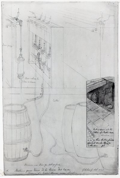 Beer Cellar equipment by George the Elder Scharf